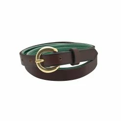 Perri's Padded Leather Belt -Farm House Tack Sales Shop havana huntergreen 74454.1588165834.1280.1280