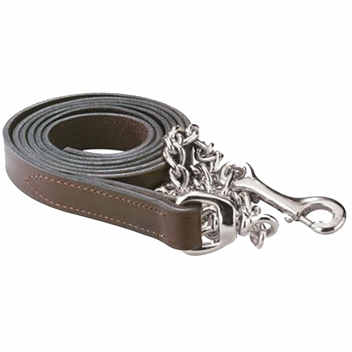 Perri's 1" Leather Lead With Chain 5 Perri's 1" Leather Lead With Chain - Image 5