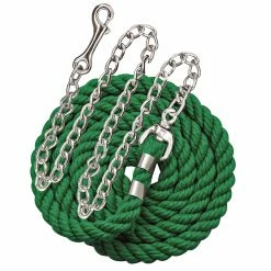 Perri's Cotton Lead With Chain -Farm House Tack Sales Shop huntergreen 05854.1588091734.1280.1280