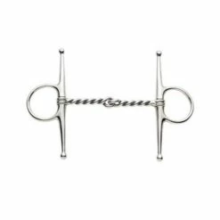 Korsteel Stainless Steel Twisted Wire Full Cheek Snaffle Bit