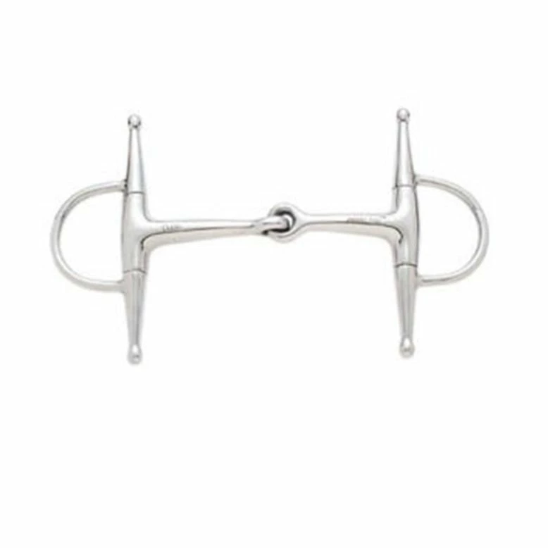 Korsteel Stainless Steel Jointed Short Full Cheek Snaffle Bit 1 Korsteel Stainless Steel Jointed Short Full Cheek Snaffle Bit