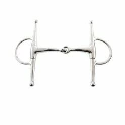 Korsteel Medium Weight Full Cheek Eggbutt Snaffle Bit