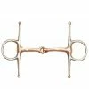Centaur Stainless Steel Medium Weight Copper Mouth Full Cheek Snaffle Bit