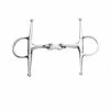 Korsteel Stainless Steel French Link Full Cheek Snaffle Bit
