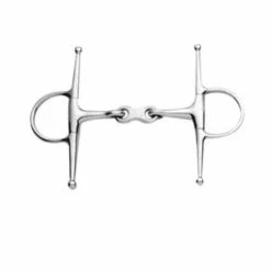 Korsteel Stainless Steel French Link Full Cheek Snaffle Bit