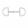 Korsteel Stainless Steel Slow Twist Hunter Dee Snaffle Bit