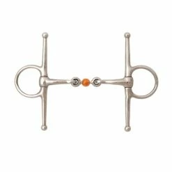 JP Korsteel Stainless Steel Copper Ball Link Full Cheek Snaffle Bit