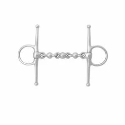 Korsteel Stainless Steel Waterford Full Cheek Snaffle Bit