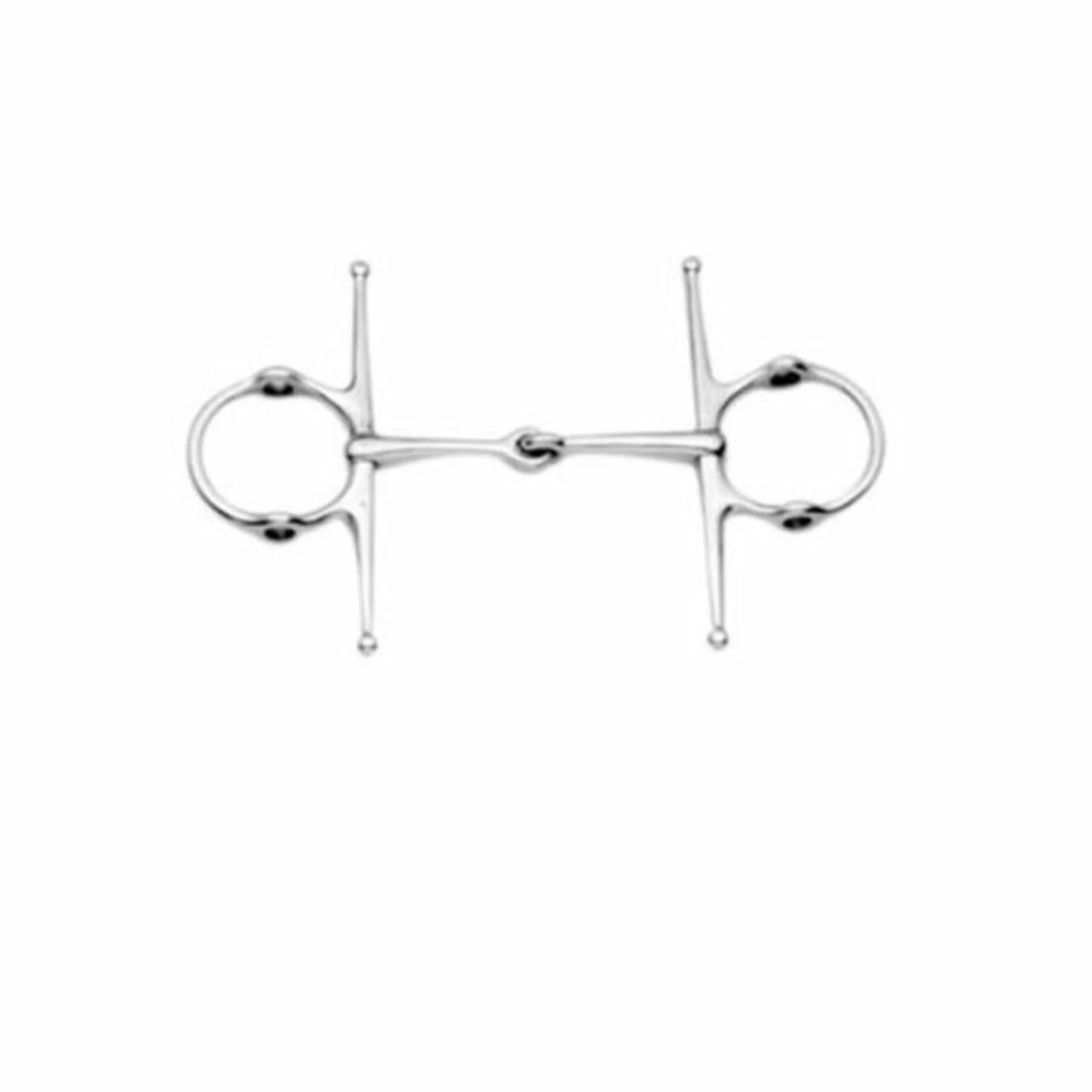 Korsteel Stainless Steel Jointed Full Cheek Gag Bit 1 Korsteel Stainless Steel Jointed Full Cheek Gag Bit
