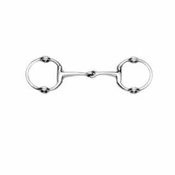Korsteel Stainless Steel Jointed Eggbutt Gag Bit