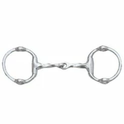 Centaur Stainless Steel Cheltenham Twisted Mouth Eggbutt Gag Bit