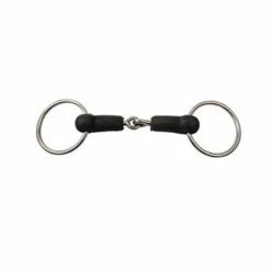 Korsteel Hard Rubber Jointed Loose Ring Snaffle Bit