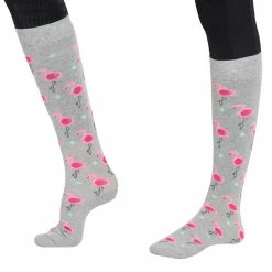TuffRider Ladies Flamingo/Boat/Horse Knee Hi Socks 7 TuffRider Ladies Flamingo/Boat/Horse Knee Hi Socks -Farm House Tack Sales Shop jpc tr ladies boat.flamingo.horse .socks 3
