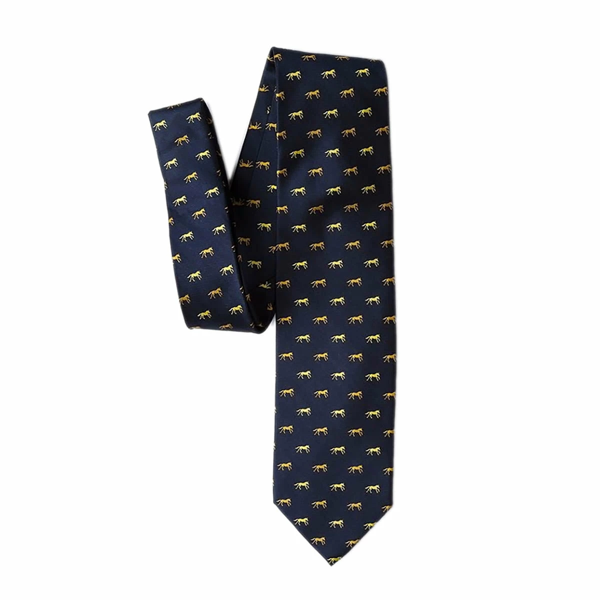 Wild Attire Inc. Hold Your Horses Navy Blue Silk Tie 1 Wild Attire Inc. Hold Your Horses Navy Blue Silk Tie
