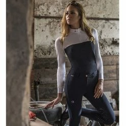 EGO 7 Women's Lace Top Long Sleeve -Farm House Tack Sales Shop navy blue2 13946.1583424958.1280.1280