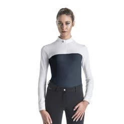 EGO 7 Women's Lace Top Long Sleeve -Farm House Tack Sales Shop navywhite