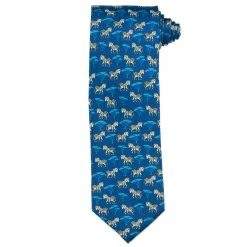 Essex Classics Men’s “Safari Zebra” Necktie