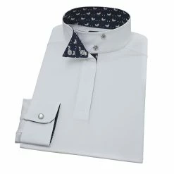 Essex Classics Girls "Strutting Chicken" Talent Yarn Wrap Collar Long Sleeve Show Shirt