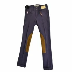 Tailored Sportsman Child's Front Zip Trophy Hunter Jodhpurs -Farm House Tack Sales Shop ts3969 girls trophy.hunt jod fz purp.heart tan 2