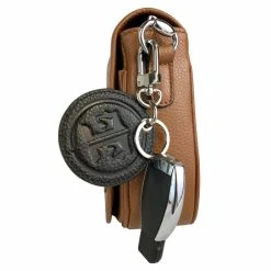 Tucker Tweed Equestrian Keychains -Farm House Tack Sales Shop tucker tweed equestrian tucker tweed equestrian keychains round blk signature onbag