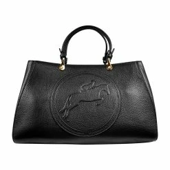 Tucker Tweed Equestrian Sedgefield Legacy Handbag -Farm House Tack Sales Shop tucker tweed sedgefield legacy hunter jumper leather handbags black