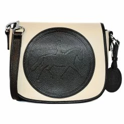 Tucker Tweed Equestrian Camden Crossbody Shoulder Bag -Farm House Tack Sales Shop tucker tweed the camden crossbody dressage leather handbags ivory black dressage