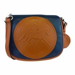 Tucker Tweed Equestrian Camden Crossbody Shoulder Bag -Farm House Tack Sales Shop tucker tweed the camden crossbody dressage leather handbags navy chestnut