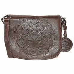 Tucker Tweed Equestrian Camden Crossbody Shoulder Bag -Farm House Tack Sales Shop tucker tweed the camden crossbody foxhunting leather handbags dark chocolate