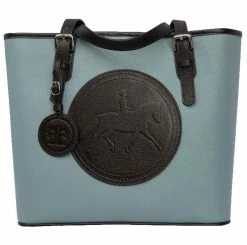 Tucker Tweed Equestrian James River Carry All Bag -Farm House Tack Sales Shop tucker tweed the james river carry all dressage leather handbags sky dark chocolate