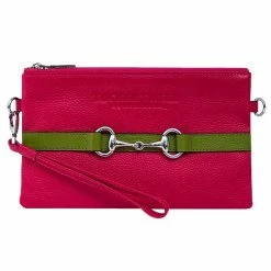 Tucker Tweed Equestrian Wellington Wristlet 41 Tucker Tweed Equestrian Wellington Wristlet -Farm House Tack Sales Shop tucker tweed the wellington wristlet leather handbags pink green sweet briar copy