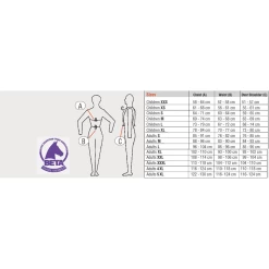 USG Flexi Motion Adult Body Protector Vest 9 USG Flexi Motion Adult Body Protector Vest -Farm House Tack Sales Shop usgflexisizechart