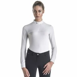 EGO 7 Women's Lace Top Long Sleeve -Farm House Tack Sales Shop whiteFRONT 53527.1583424958.1280.1280