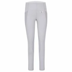 TuffRider Children's Minerva EquiCool Tights 56 TuffRider Children's Minerva EquiCool Tights -Farm House Tack Sales Shop white front 05630.1587157087.1280.1280
