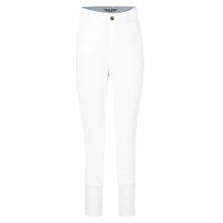 TuffRider Children's Ribb Knee Patch Breeches -Farm House Tack Sales Shop white front 10191.1588684593.1280.1280